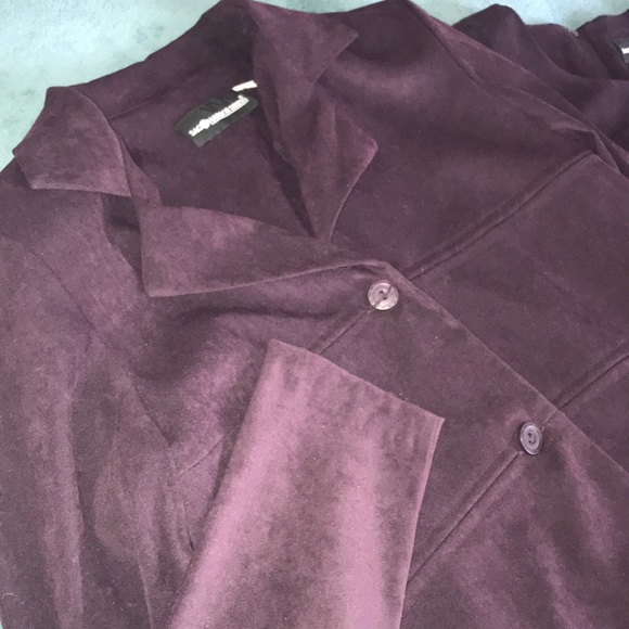 Sag Harbor Sz 8 2 Piece Dress Suede/Velvet Feel - Picture 2 of 8